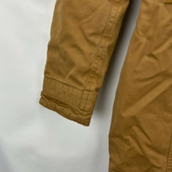 Vintage The North Face Women's Size XS Tan Hooded Parka Coat Button & Full Zip - Picture 12 of 16